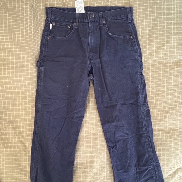 Vintage Carhartt Loose Fit Navy Pants - Picture 1 of 4
